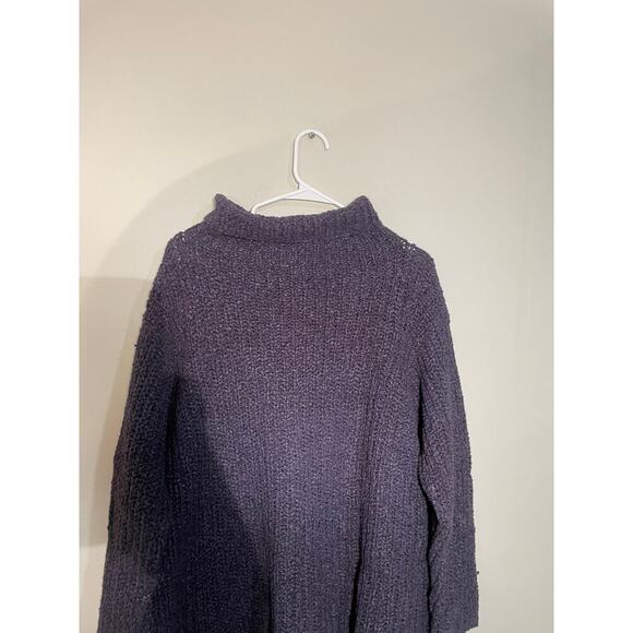 Annette Gortz Purple Merino Wool Blend Oversized Slouchy Sweater - Picture 7 of 11